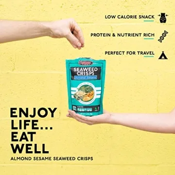 Healthy Vegan Seaweed Crisps Almond Sesame Gluten-Free