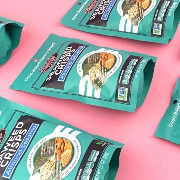 Healthy Vegan Seaweed Crisps Almond Sesame Gluten-Free