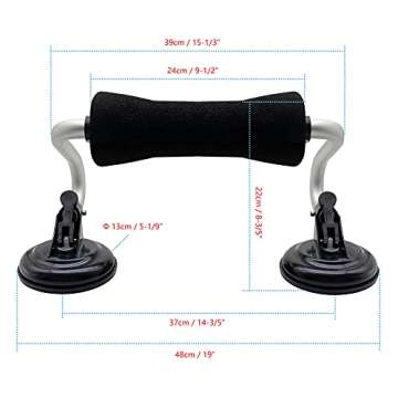 Codinter Kayak Roller, Kayak Load Assist with Heavy-Duty Suction Cups Mount
