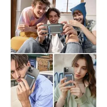 HiWe for MagSafe Wallet, Strongest Magnetic Wallet for iPhone 16/15/14/13/12 Series, 7 Cards Holder, Magnetic Phone Wallet, Leather Minimalist Slim RFID Wallet, 1 Slot, Grey