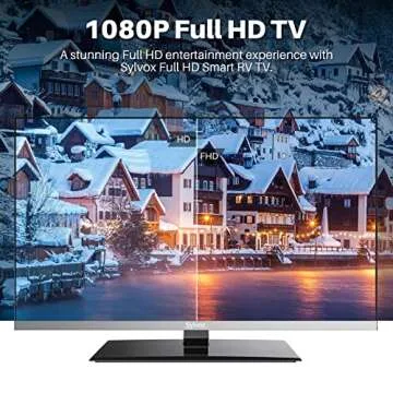 SYLVOX 32" Smart RV TV with DVD, Android, 1080P FHD