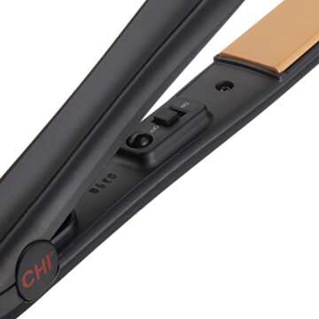 CHI Tech 3/4" Travel Ceramic Hairstyling Iron for On-the-go Styling.