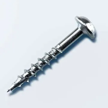 Kreg SML-C125-250 Zinc Pocket Screw - 1 1/4 Inch #8 Coarse Thread - Maxi-Loc Head - 250 Count