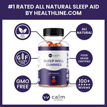 Calm by Wellness Sleep Well Gummies, Extra Strength 30 Count