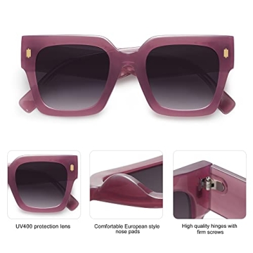 Stylish SOJOS Oversized Square Sunglasses for Women