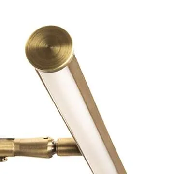 Maxxima 14 in. LED Picture Light - Integrated LED Display Wall Light, 3000K Warm White, 200 Lumens, Includes On/Off Switch, Adjustable Decor Light for Indoor Art Display - Antique Brass Finish