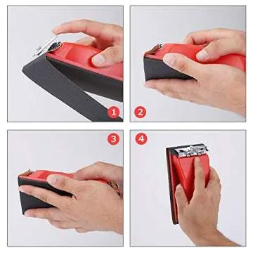 Eokeanon Sanding Block Sander: 42PCS Sanding Sheets Included