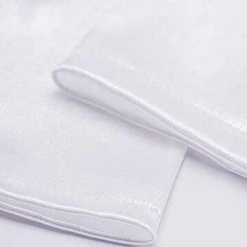 Elegant Vintage 1920s Satin Opera Gloves for Women