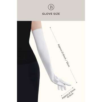 Elegant Vintage 1920s Satin Opera Gloves for Women