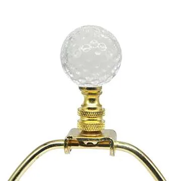 Crystal Glass Ball Lamp Finial Cap Knob,Diamond Knob Finials for Lamp Shades,Top Screw Finial for Gold Lamp Shade Holder Lamp Harp,Lamp Shade Finials Decorative for Table or Floor Lamps