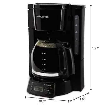 Mr. Coffee 12-Cup Programmable Coffee Maker with Auto Shut-Off and Timer