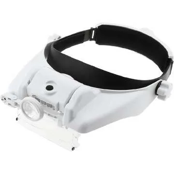 Hands-Free Lighted Head Magnifier for Crafts & Repairs