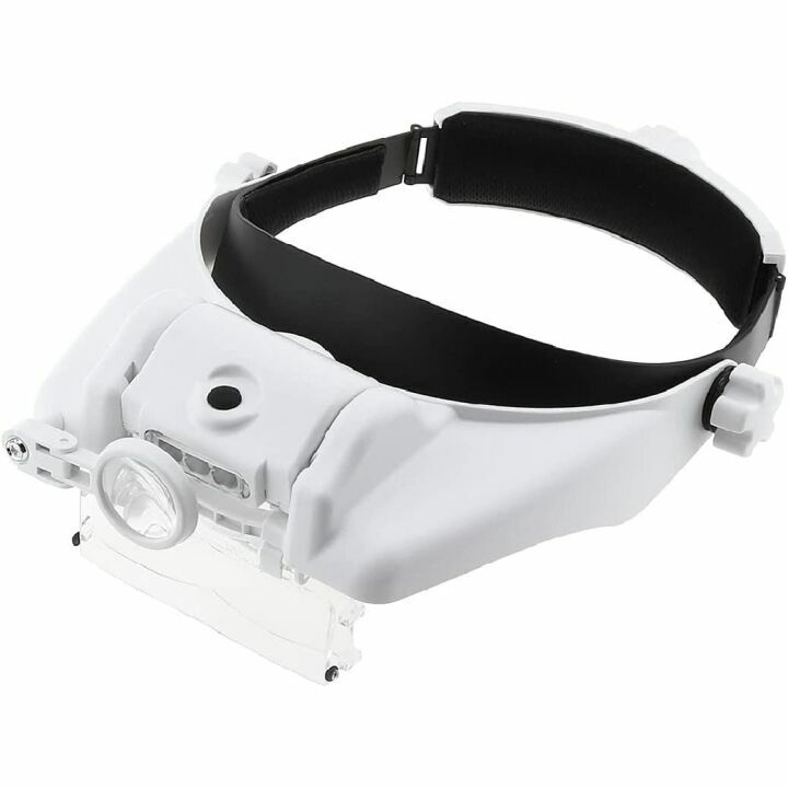 Hands-Free Lighted Head Magnifier for Crafts & Repairs