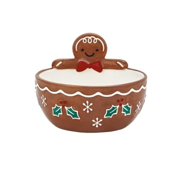 Charming Bico Gingerbread Man Candy Bowl for Holidays