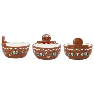 Charming Bico Gingerbread Man Candy Bowl for Holidays