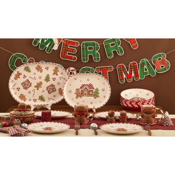 Charming Bico Gingerbread Man Candy Bowl for Holidays