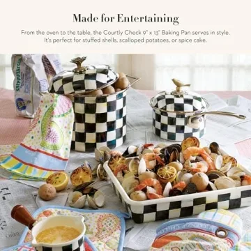 MacKenzie-Childs Enamel Baking Pan - Perfect Kitchen Essential