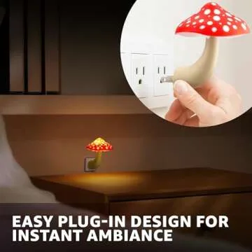 Whimsical Mushroom Night Light - Color Changing LED Decor