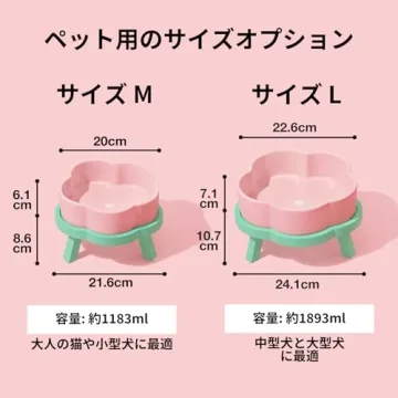 VETRESKA Elevated Dog Bowls 40 OZ for Medium to Large Dogs