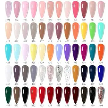 VENALISA VIP4 Gel Nail Polish Set, 60 Colors 7.5ML All Seasons Holiday Gel Polish Soak Off Glitter N...