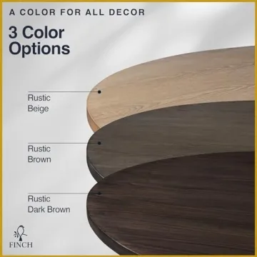 Finch Alfred Round Rustic Dining Table for Farmhouse Living