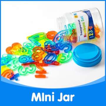 Odoorgames 48 Pcs Translucent Numbers – Light Table Toys, Manipulatives and Accessories for Enhanced Learning & Fun