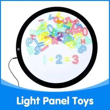 Odoorgames 48 Pcs Translucent Numbers – Light Table Toys, Manipulatives and Accessories for Enhanced Learning & Fun