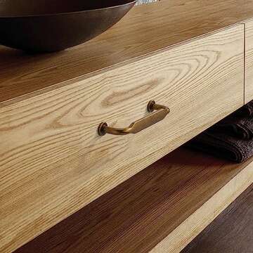 Asidrama 10 Pack 3.75 Inch(96mm) Antique Brass Kitchen Cabinet Handles, Cabinet Pulls Vintage Retro Kitchen Cabinet Hardware for Cupboard Drawer Pulls