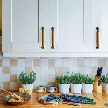 Asidrama 10 Pack 3.75 Inch(96mm) Antique Brass Kitchen Cabinet Handles, Cabinet Pulls Vintage Retro Kitchen Cabinet Hardware for Cupboard Drawer Pulls