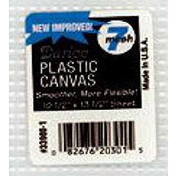 Darice #7 Mesh Plastic Canvas - Clear - 10.5 x 13.5