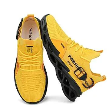 Nihaoya Mens Lightweight Breathable Tennis Shoes for Workouts and Casual Wear