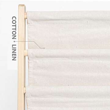 Morimoe Sling Bookshelf Kids Book Rack Storage, Natural Beige (Beige, W:60cm)