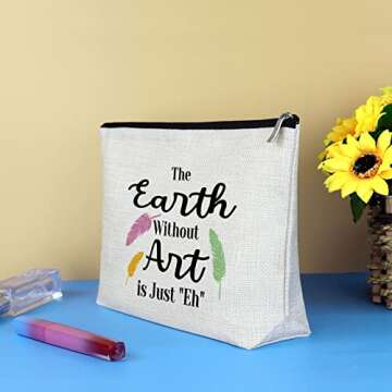 Art Teacher Gift Makeup Bag for Creative Souls