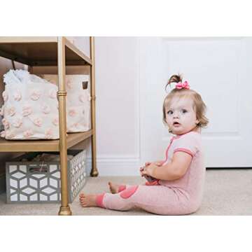 Baby Deedee Girls' Soft, Heather Pink, 2T