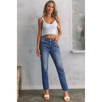 Sidefeel High Waisted Tummy Control Jeans for Women