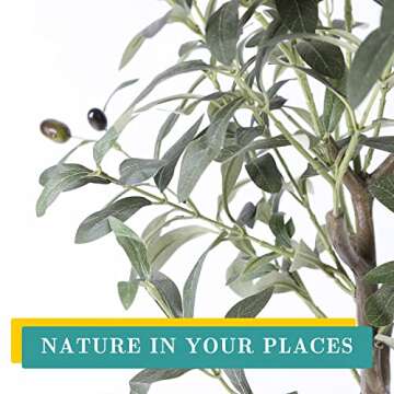 Stunning 32'' Artificial Olive Tree for Indoor Decor