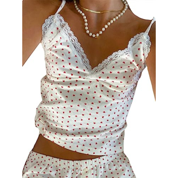 Sunloudy Women's Valentine's Pajama Set for Cozy Nights