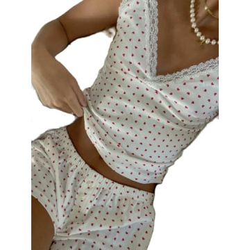 Sunloudy Women's Valentine's Pajama Set for Cozy Nights