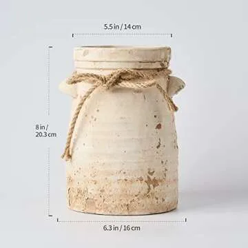 Chic SIDUCAL Ceramic Flower Vase for Home Decor