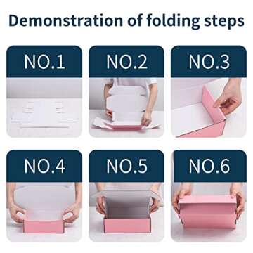 SNOGSWOG 28 Pack 9x6x3 inches Pink Shipping Boxes for Small Business, Small Corrugated Cardboard Gift Box for Mailing,Shipping,Storing,Christmas Gifts Wrapping