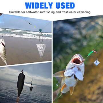 Pyramid Sinkers Fishing Weights for Surf Fishing and Tackle