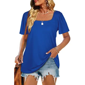 Trendy Summer Tops for Women in Klein Blue | WIHOLL