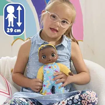 Baby Alive Soft ‘n Cute Doll, Black Hair, 11-Inch First Baby Dolls, Washable Soft Toys for Toddlers, Easter Gifts for Kids, 18 Months+