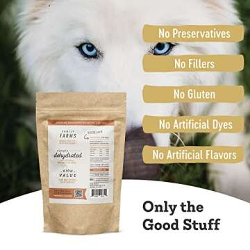 Farm Hounds - Pork Kidney - Premium Natural Pork Kidney Jerky For Dogs - Made From 100% Humanely Raised Pork - Organ Treats - Great For Training & Treats - No Added Fillers - Made in USA - 4oz -1 Pack