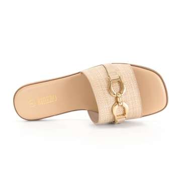 Rihero Women's Stylish Flat Sandals for Summer Comfort