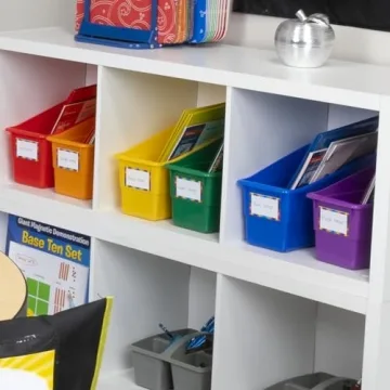 Rainbow Organizing Bins for Classroom & Home | 12 Pack