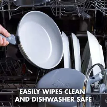 GreenPan Dover Healthy Ceramic Nonstick, 11" Griddle Pan, PFAS-Free, Dishwasher Safe, Comfort Grip Handle, Grey