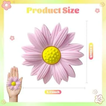 AOIFES Bogg Bag Charms Pink Daisy, Charms for Bogg Bag, Bogg Bag Accessories, Insert Pvc Rubber Pers...