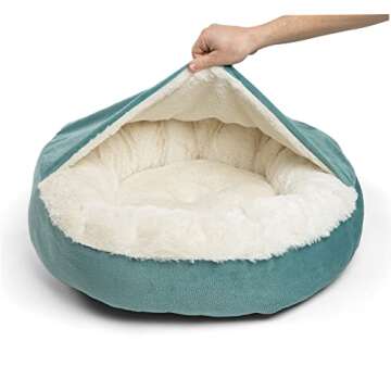 Best Friends Cozy Cuddler Bed in Tide Pool for Pets