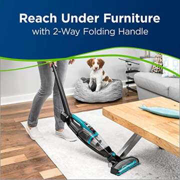 Bissell Adapt Ion Pet Lithium Ion 2 in 1 Cordless Stick Vacuum, Teal, 2286A